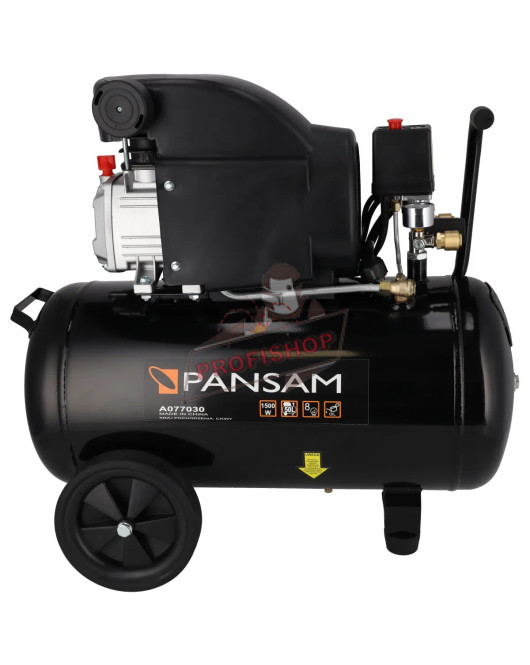 Компресор 50L с маслено смазване 1500W 8 bar, PANSAM A077030 Компресор 50L с маслено смазване 1500W 8 bar, PANSAM A077030
