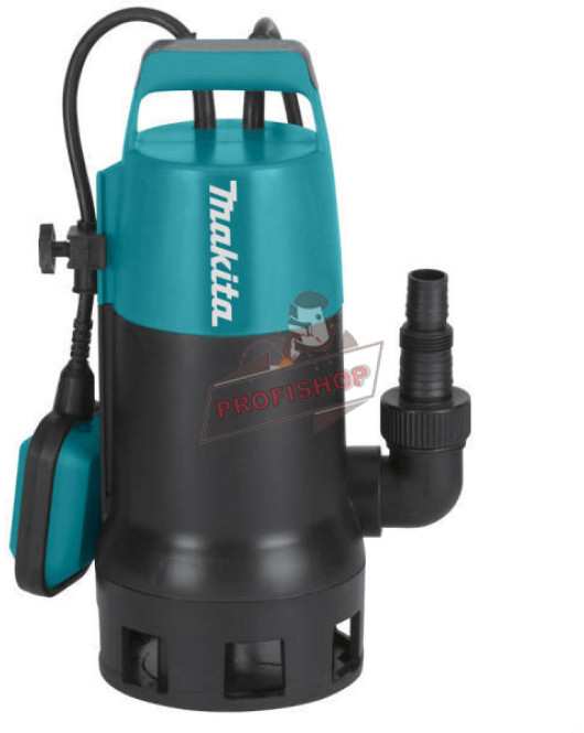Потопяема помпа за мръсна и кална вода 1100 W, воден стълб 10 м, 14.4 м3/ч, Makita PF1010 Потопяема помпа за мръсна и кална вода 1100 W, воден стълб 10 м, 14.4 м3/ч, Makita PF1010