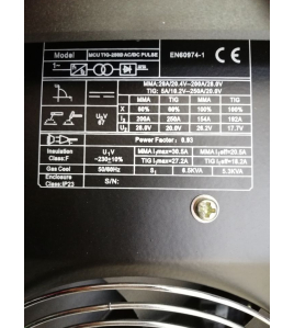 250A Аргон/Електрожен IGBT MCU AC/DC PULSE TIG/MMA Заваръчна машина, 30201