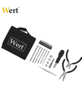 Комплект инструменти с клещи, мини, 25 части / Wert