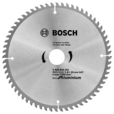 Диск Bosch метален HM за рязане на алуминий 210x30x2.6 мм, 64 z, Eco for Aluminium