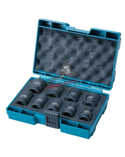 Комплект ударни вложки за гайковерт, 1/2", 8-21 мм, 9 бр, Makita B-66232