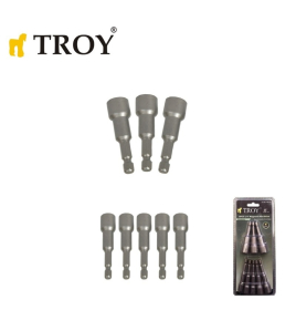 Магнитен държач на болтове 1/4", 8 части / TROY 26133 /