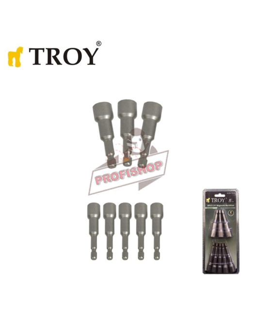 Магнитен държач на болтове 1/4", 8 части / TROY 26133 / Магнитен държач на болтове 1/4", 8 части / TROY 26133 /