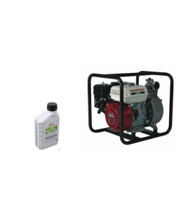 Помпа бензинова за поливни води HONDA WB 20 Q= 36.00 m3/h, H=32 m, 2"-2", 4.0 HP + Масло четиритактово HONDA 0.600 л, 10W30