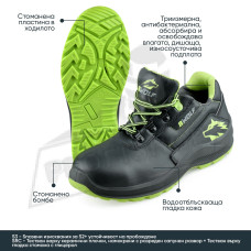 Защитни работни обувки SPYKE S3 ,Черно