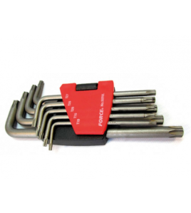 Шестограми Г-образни TORX удължени (Т6-Т60) комплект 15 бр. JN67821 FORCE
