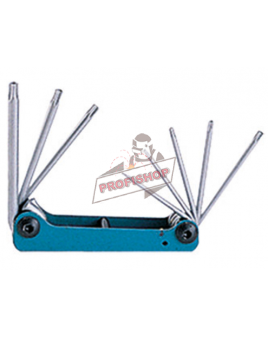 Шестограми сгъваеми TORX с отвор (T9H-T40H) комплект 8 бр. JN62805 FORCE