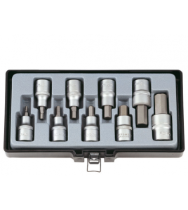 Вложки 1/2" накрайник шестограм (4-17mm) комплект 9 бр. JN15806 FORCE 4101