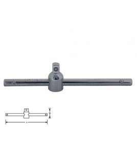 Върток подвижен T-образен 1/4" L110мм CR.V. BOLTER XG53095 
