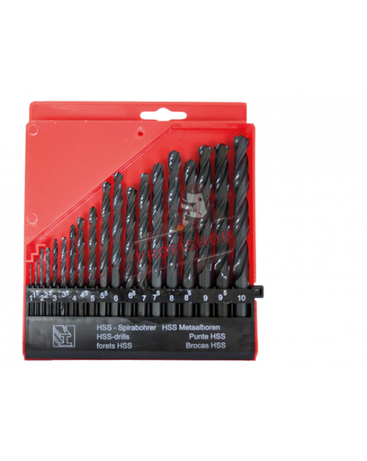 Свредла за метал к-кт 19 бр. (1-10 mm) BOLTER