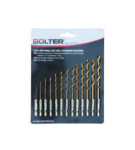 Свредла за метал, комплект 13 бр. BOLTER