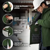 Работно яке REEF PAD SOFTSHELL MILITARY GREEN 03001683