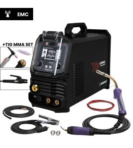 Заваръчен комбиниран апарат SPARTUS XPro MIG 200 Dual Pulse MIG TIG MMA XPROMIG200DP-PAK-24-3-17-4