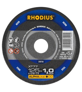 Диск за рязане на метал 125x1 RHODIUS XT77